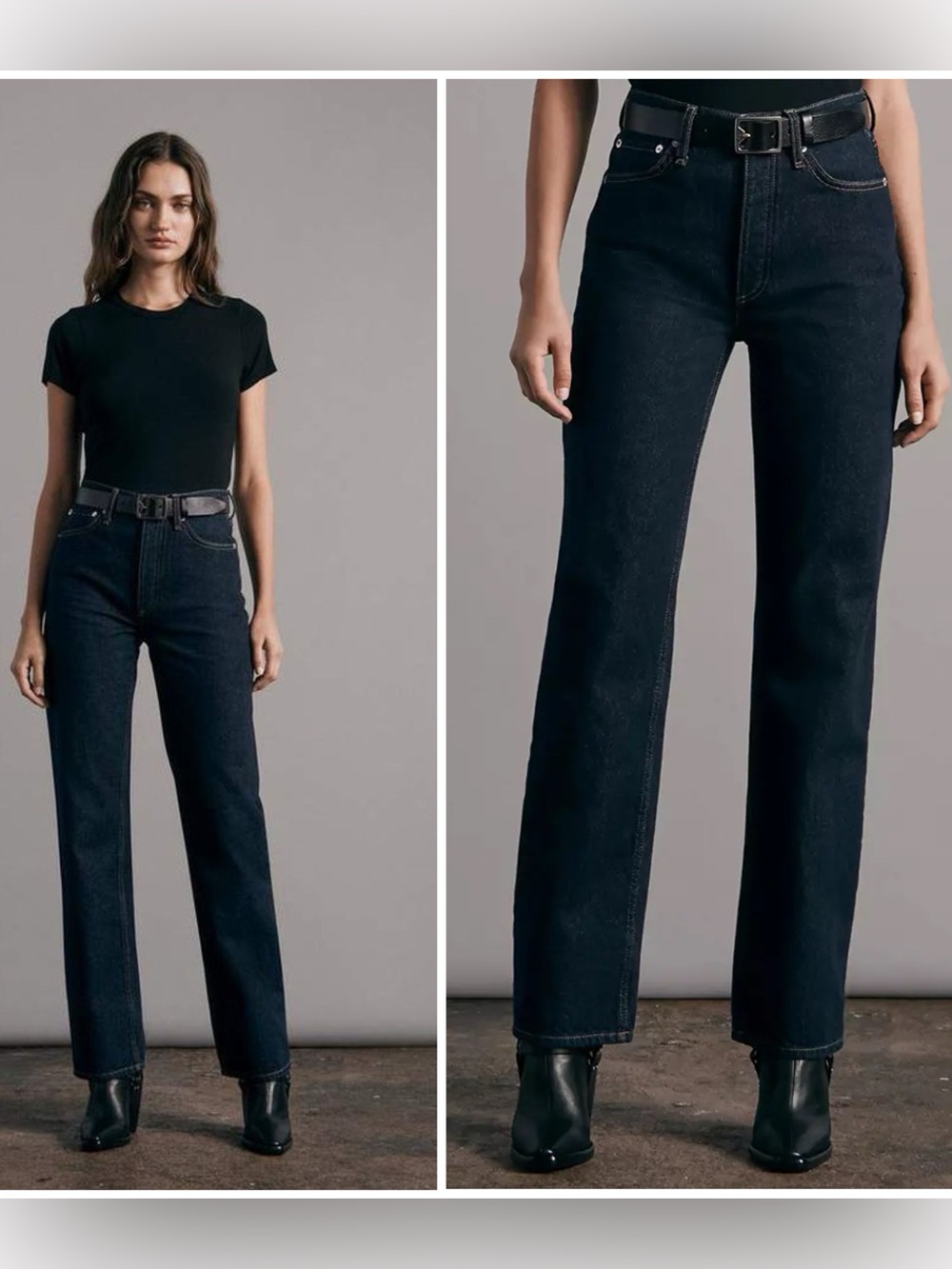 Rag and Bone Alex High Rise Straight Jeans